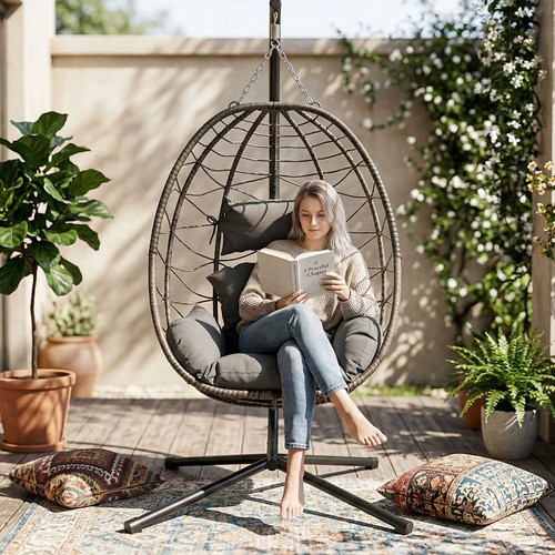 Hanging egg chair - chair, with