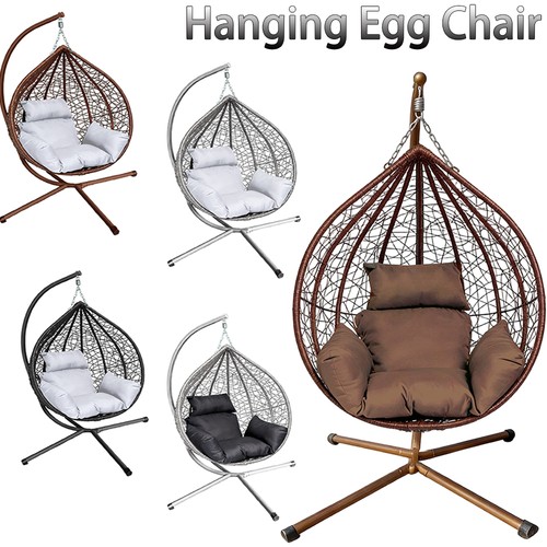 Rattan hanging swing egg chair - rattan,