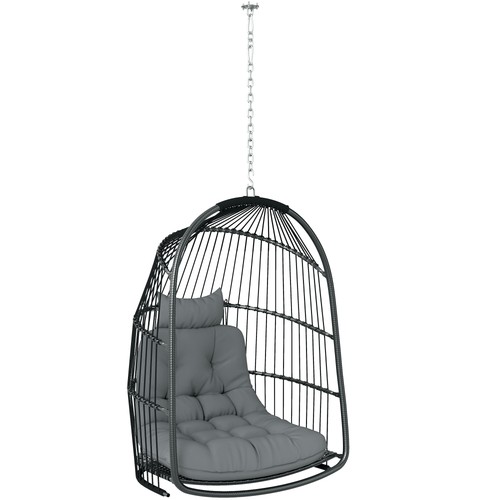 Outsunny rattan egg - chair, with